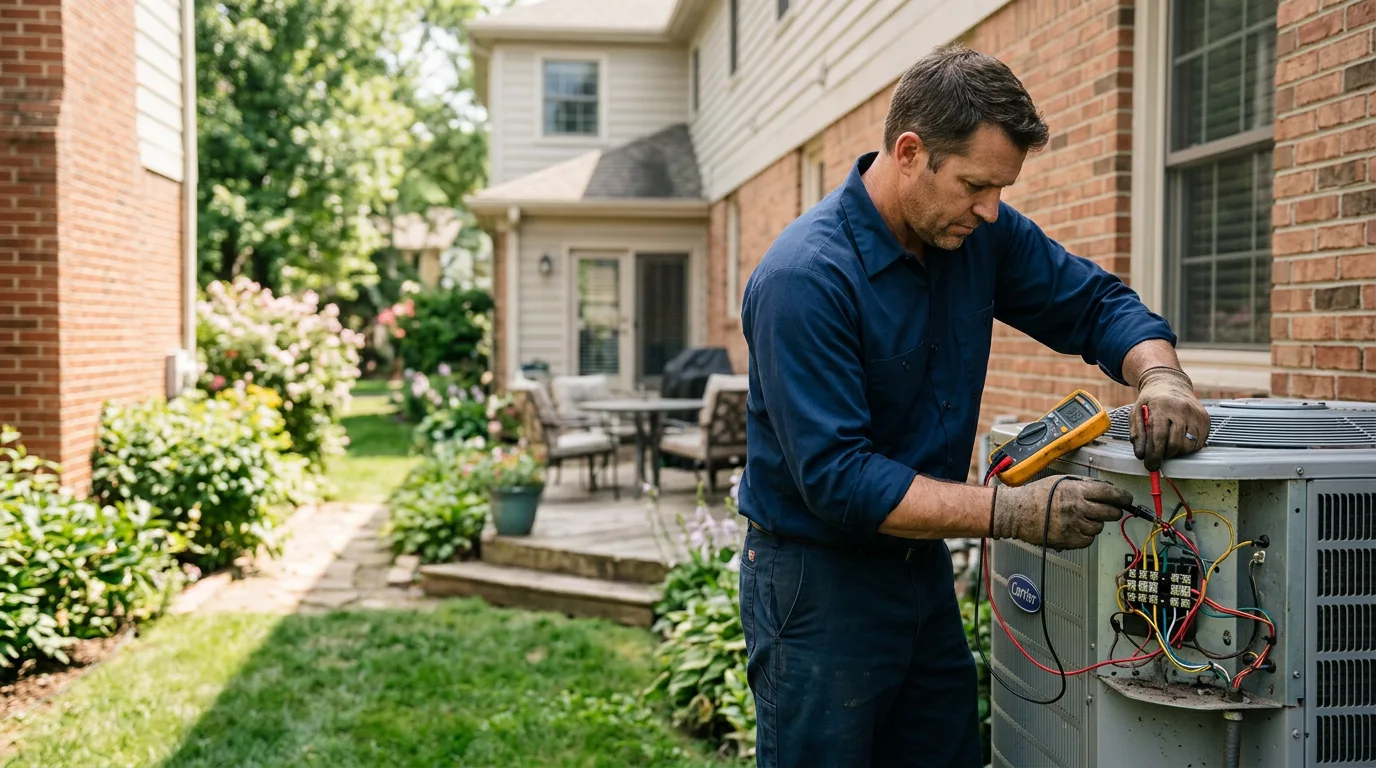 HVAC technician working near Buhl, MN